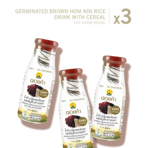 Alternative view of น้ำข้าวกล้องหอมนิลงอก ผสมธัญพืช 250 มล. (3 ขวด)